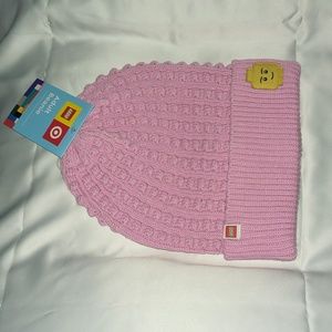 LEGO Adult pink beanie NWT
